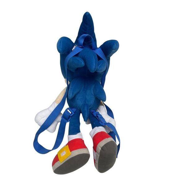 SEGA Sonic The Hedgehog Video Game Character Plush Backpack 20”H Kids - Picture 10 of 10